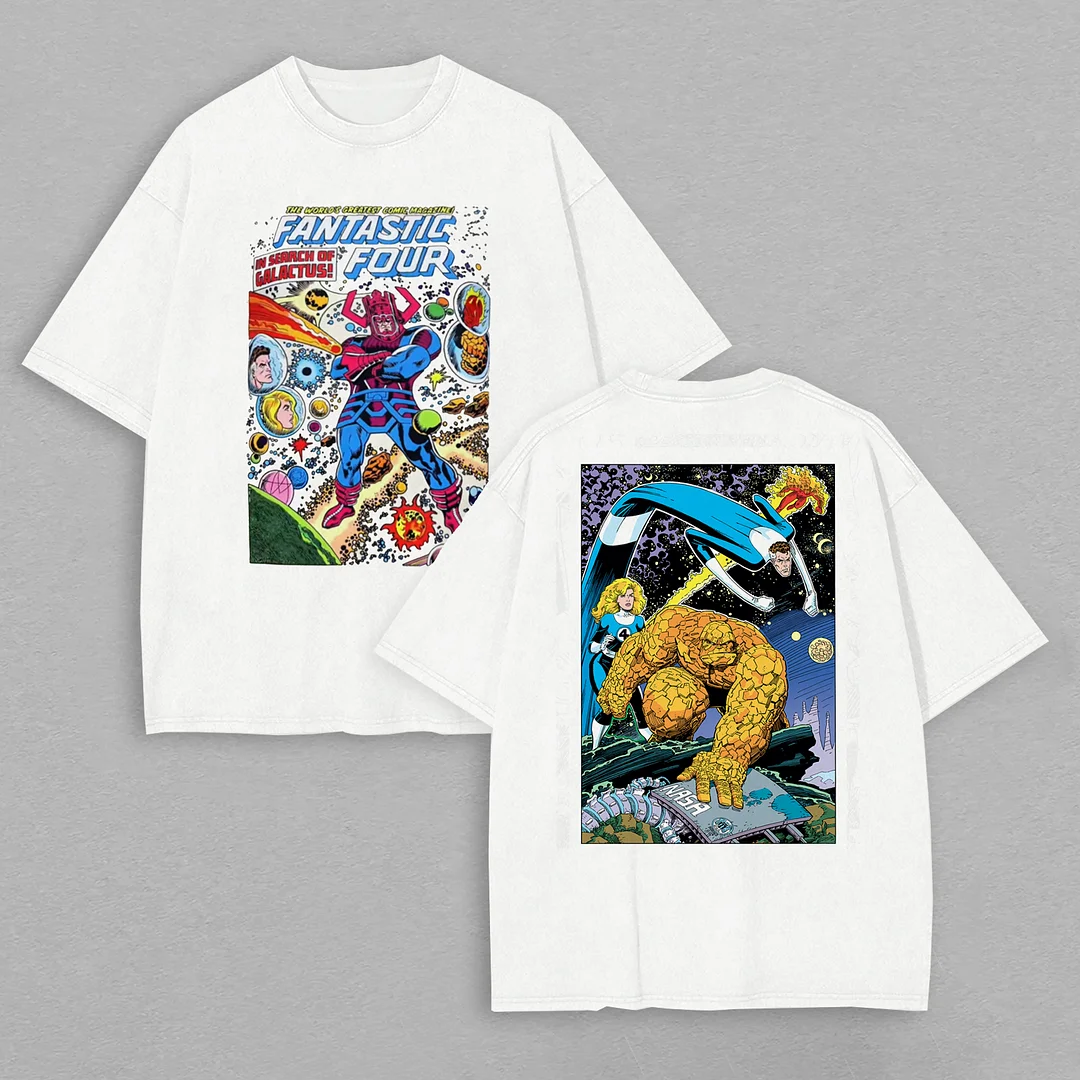 Fantastic Four Printed Oversized Unisex T-shirt