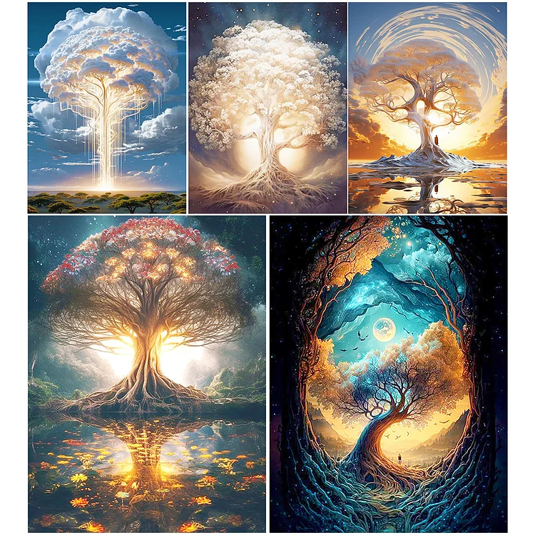 Tree of Life-Full Round Diamond Painting(40*40CM)