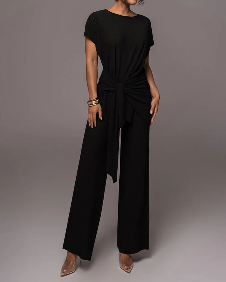 Knitted Casual Two Piece Set