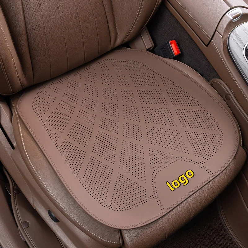 2025 new ultra-thin car seat cushions for all seasons, nappa leather ventilation and breathable seat cushions, high-grade semi-wrapped cushions