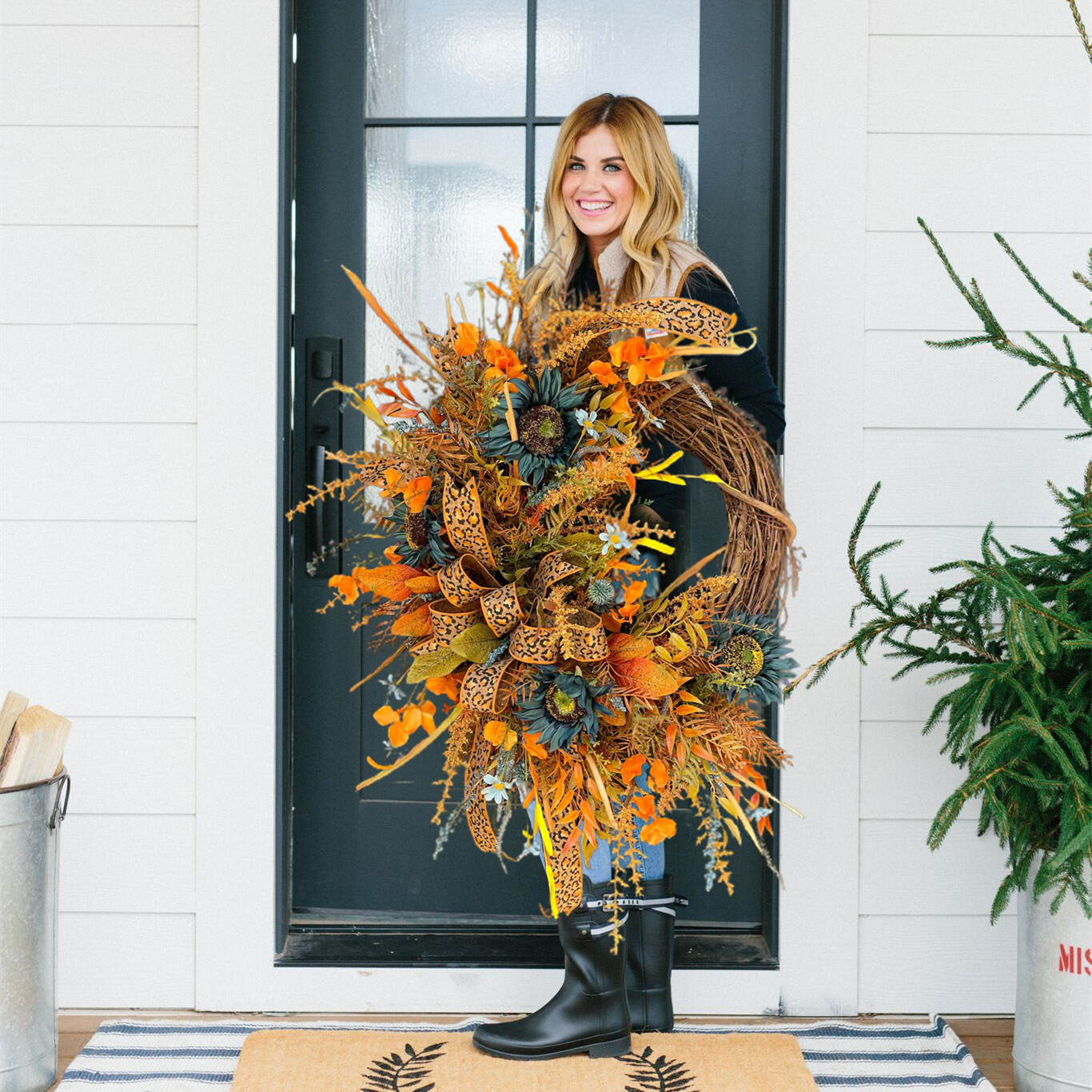 Flash Sale 50% off - Autumn 🍇 Grapevine Wreath