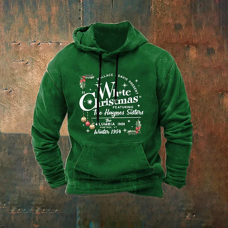Comstylish Men's Funny Christmas Print Casual Hoodie