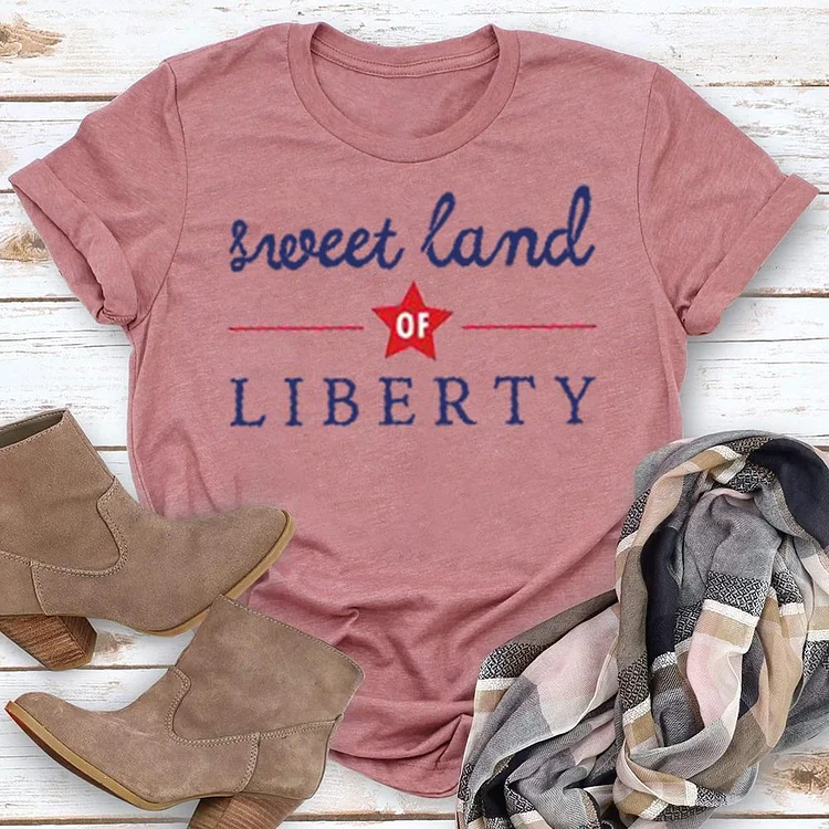 Sweet Land Of Liberty T-shirt Tee --Annaletters