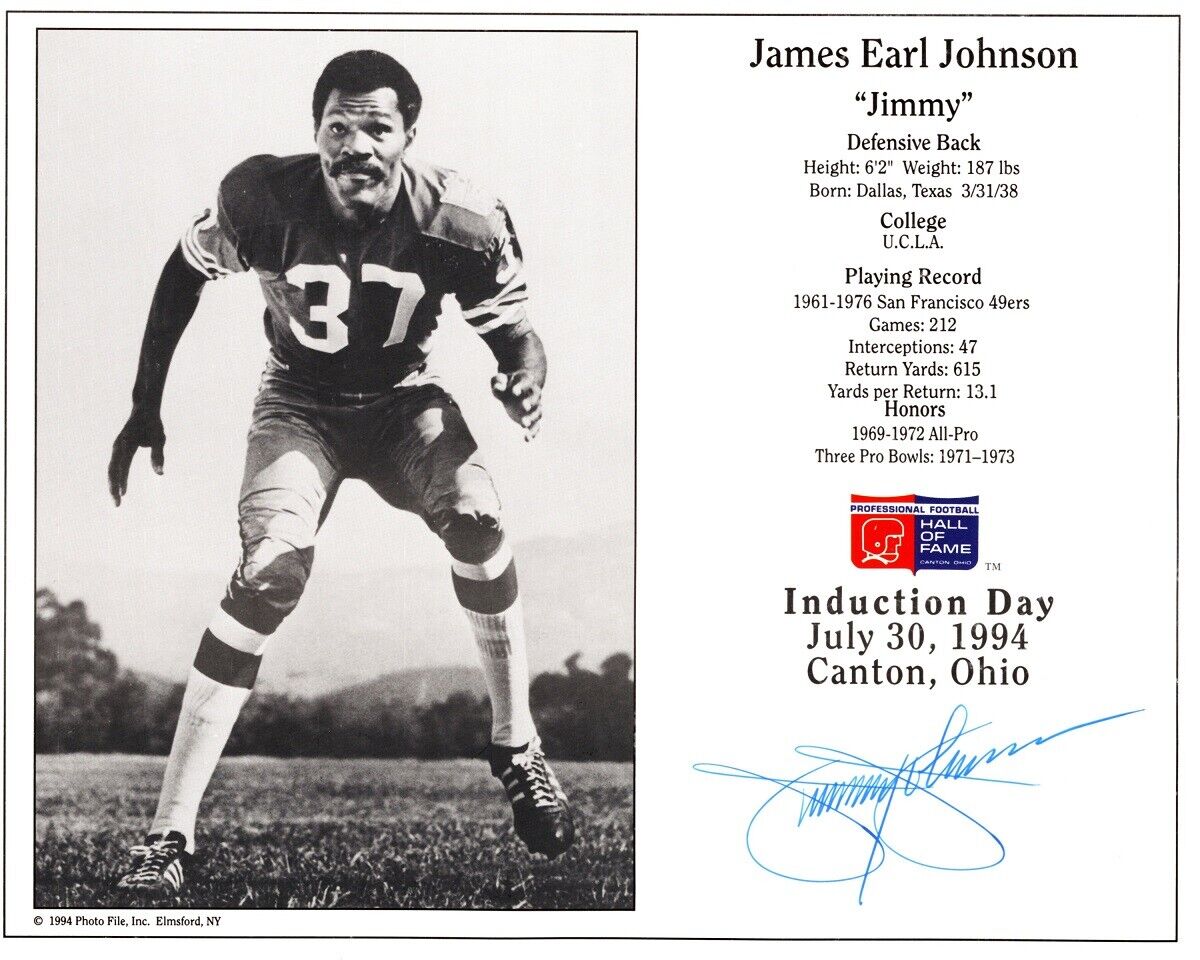 Jimmy Johnson Signed - Autographed San Francisco 49ers Hall of Fame 8x10 Photo Poster painting