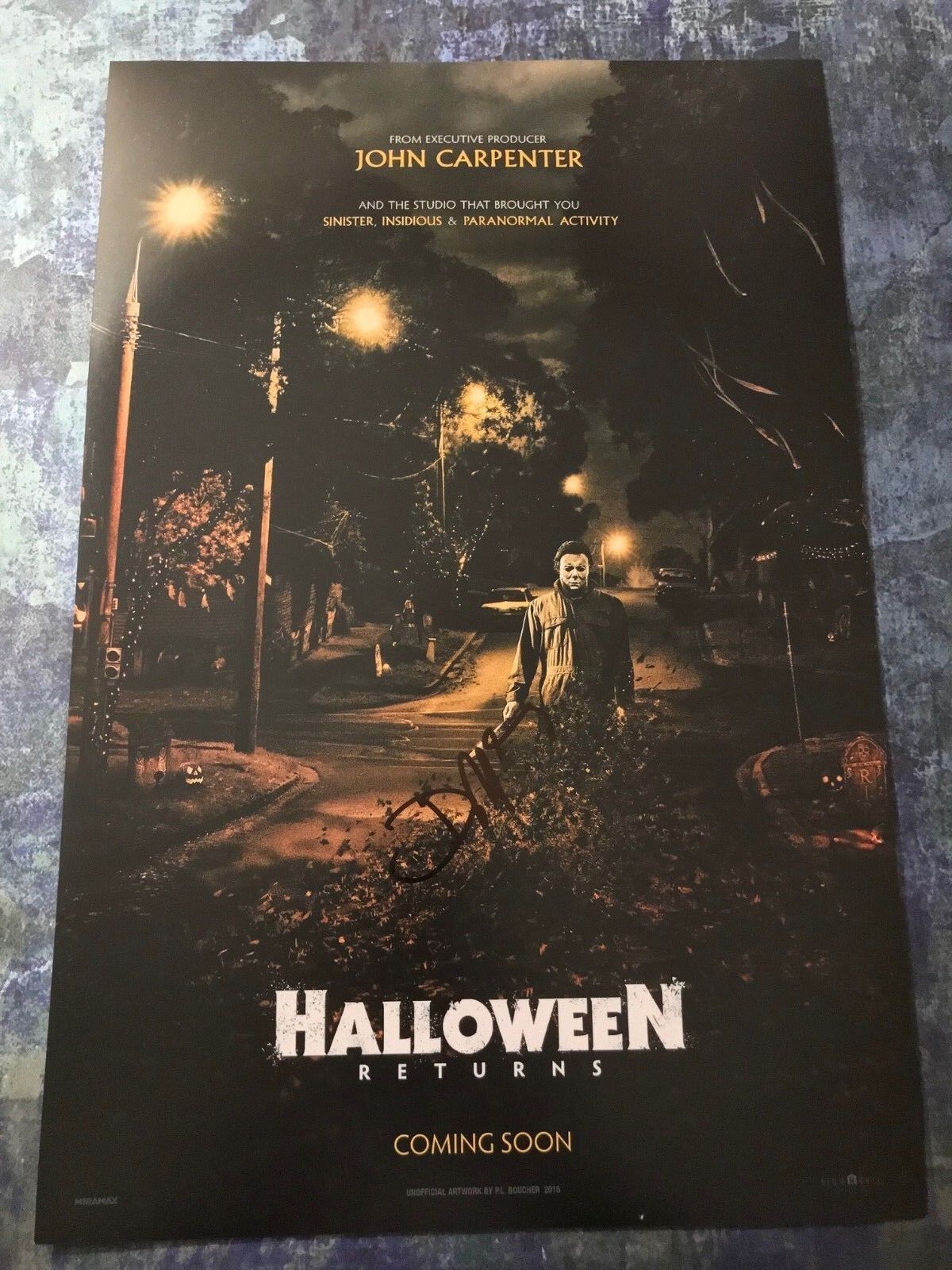 GFA Halloween Writer * DANNY McBRIDE * Signed 12x18 Photo Poster painting Poster AD1 COA