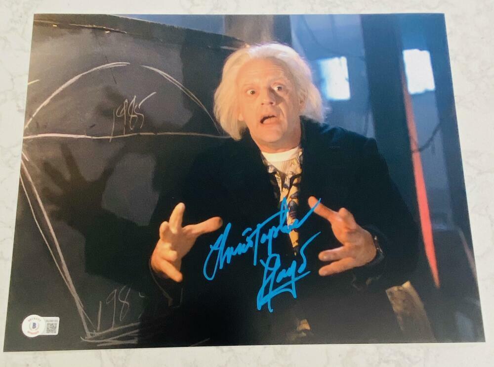 CHRISTOPHER LLOYD SIGNED AUTOGRAPH 11x14 BACK TO THE FUTURE