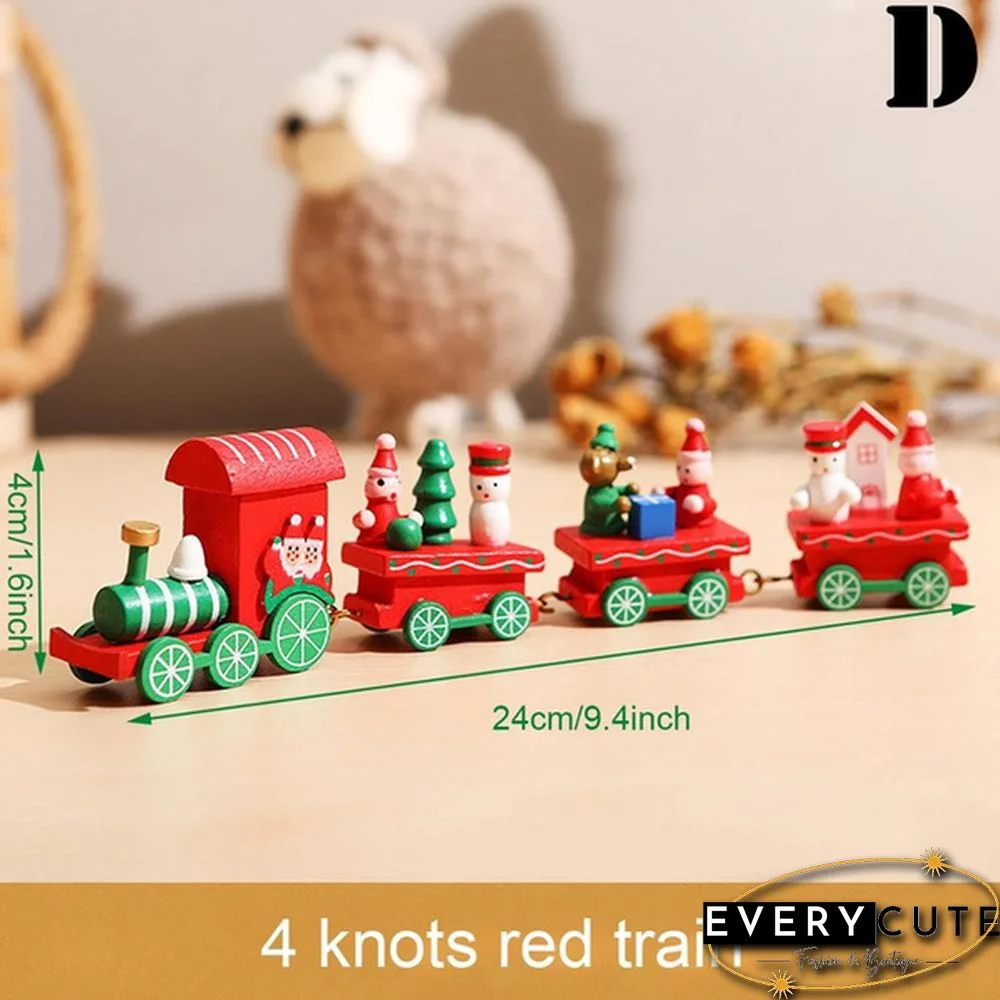 Christmas Wooden Little Train Merry Christmas Decoration For Home Christmas Ornaments New Year Gifts Xmas Decor Navidad Noel