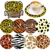 8pcs Animal Texture DIY Diamond Painting Wooden Coasters