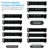 VFD Digital Clock Music Volume Meter with RGB Vacuum Screen Rhythm Light WiFi Timer, Display Time/Date, Desktop Decoration