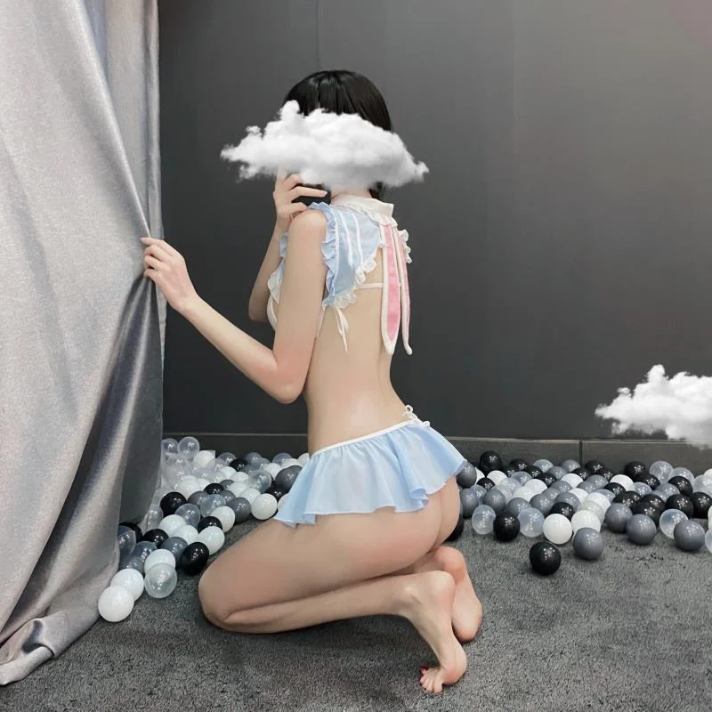 Billionm Cute Bunny Girl Women Costumes Sexy Lingerie School Girls Sailor Moon Roleplay Maid Cosplay Kawaii Mini Skirt Outfits