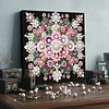 Framed Diamond Painting - Special Shaped - Flowers (25x25cm)