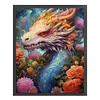 >SALE<Full Embroidery Eco-cotton Thread 11CT Print Flower Dragon Cross Stitch 50x60cm