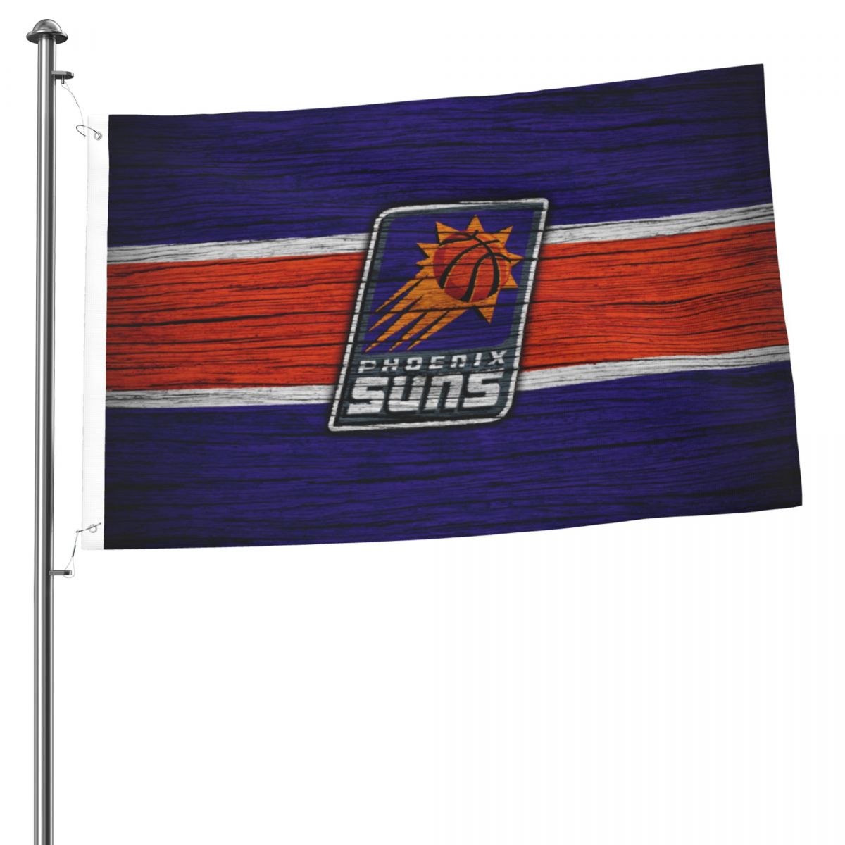 Phoenix Suns NBA Wooden Texture 2x3 FT UV Resistant Flag