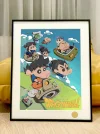 Dragon Ball Crayon Shin-chan Crossover Decorative Painting - Dragon Ball Crayon Shin-chan - Xingkong Studio