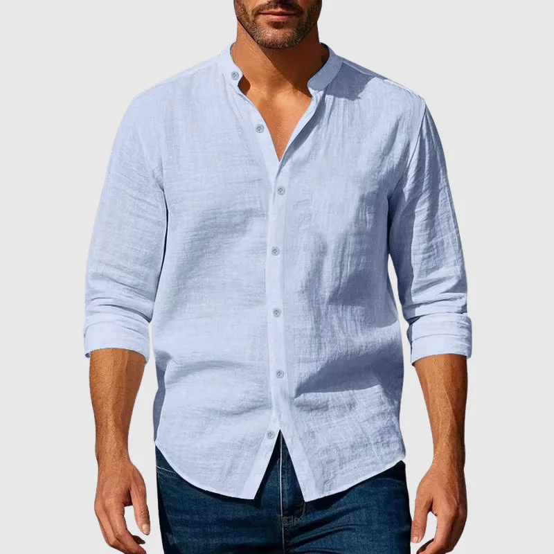 Linen Henley Shirt