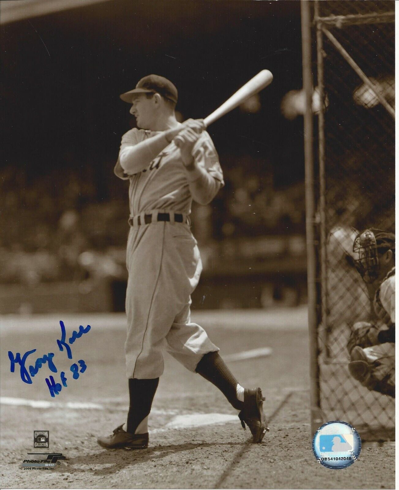 George Kell Autographed 8x10 Detroit Tigers#3