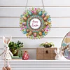 DIY Easter Egg Wreath Acrylic Special Shape Diamond Painting Hanging Pendant