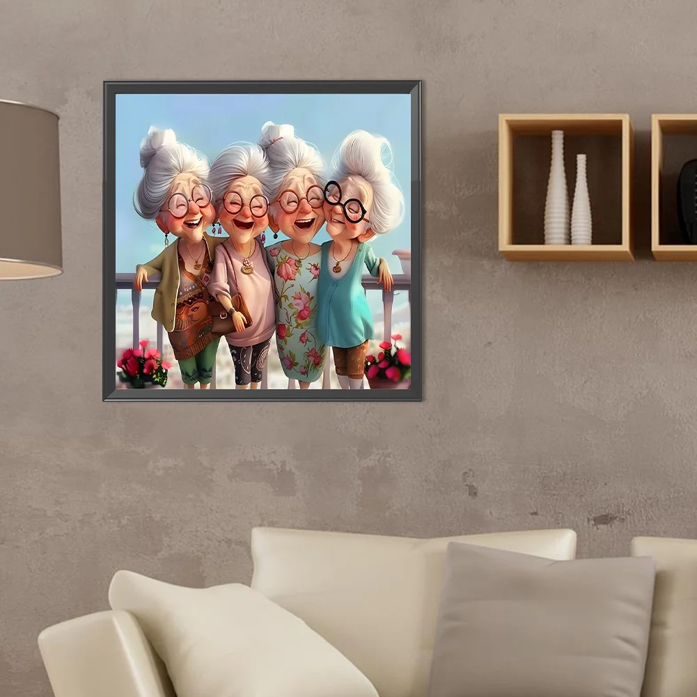 Diamond Painting - Full Round Drill - Grandma(Canvas|40*40cm)