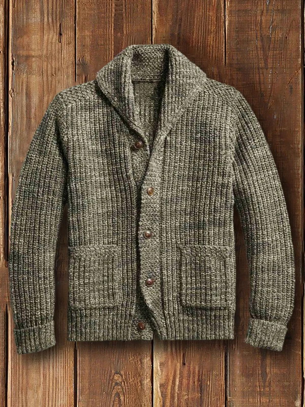men's autumn and winter knitted sweater sweater coat
