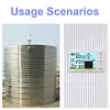 Ultrasonic Water Tank Liquid Level Meter with Temperature Sensor Time Display