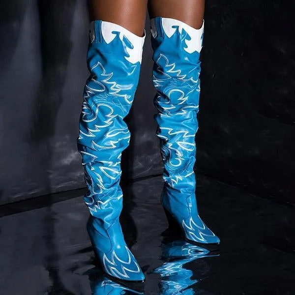 Western Over The Knee Boots