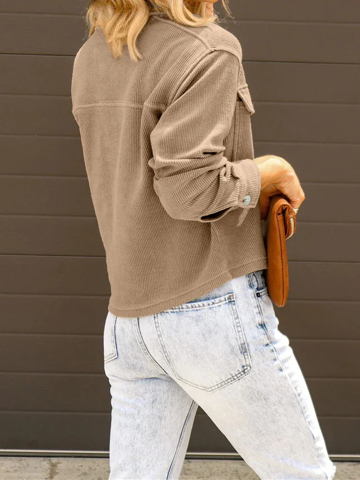 Women Half Sleeve V-neck Solid Color Dress