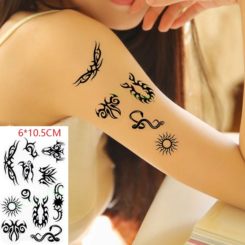 Waterproof Temporary Tattoo sticker Anime fake tatto stickers flash tatoo hand foot body art for girl men women kids