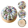 Pumpkin Shaped Magnetic Needle Pin Cushion Holder DIY Craft Random Pattern