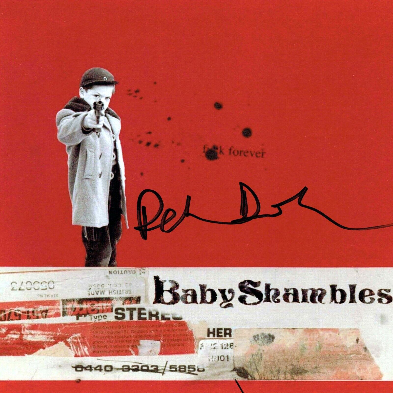 Pete DOHERTY SIGNED Autograph 12x12 Photo Poster painting 1 AFTAL COA Libertines Baby Shambles