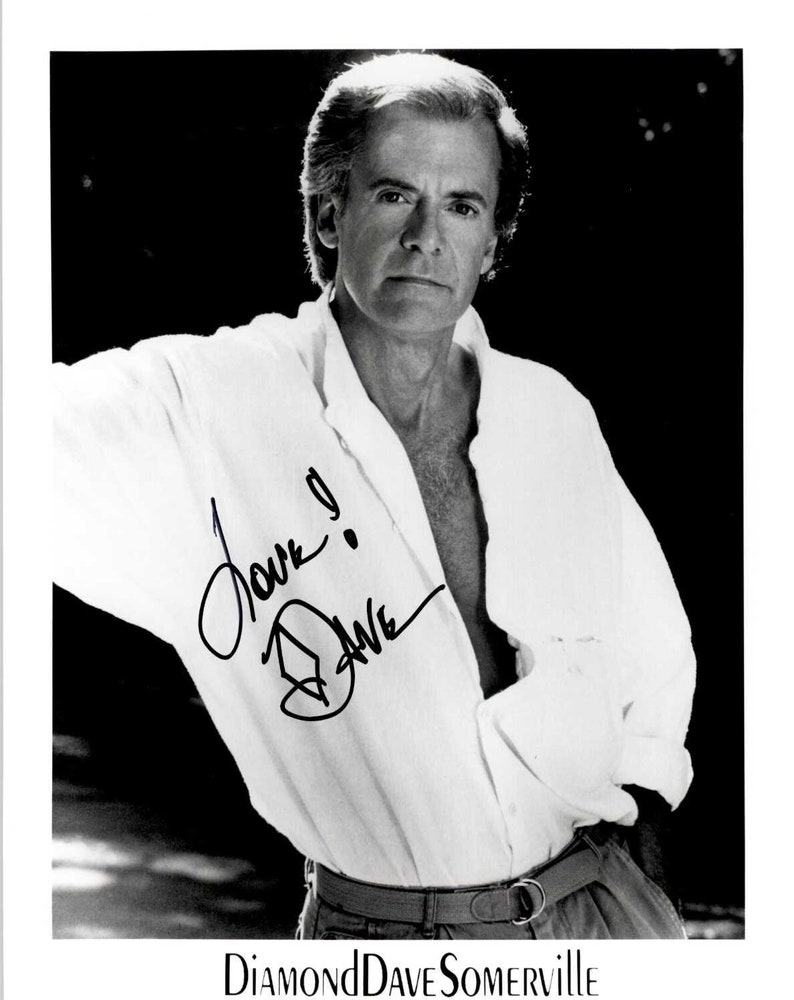 Diamond Dave Somerville Signed Autographed Glossy 8x10 Photo Poster painting - COA Matching Holograms