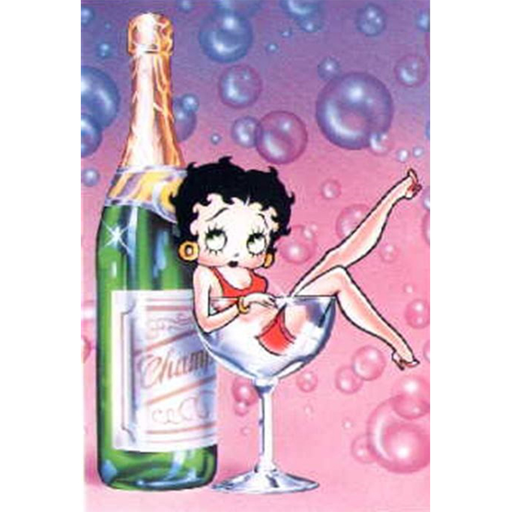 

30*40CM - Round Drill Diamond Painting - Betty, 501 Original