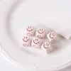 Lovely Red Beige Cartoon Acrylic Beads DIY Accessories