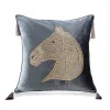 Horse Velvet Home Living Creative Cushion Pillow Cover
