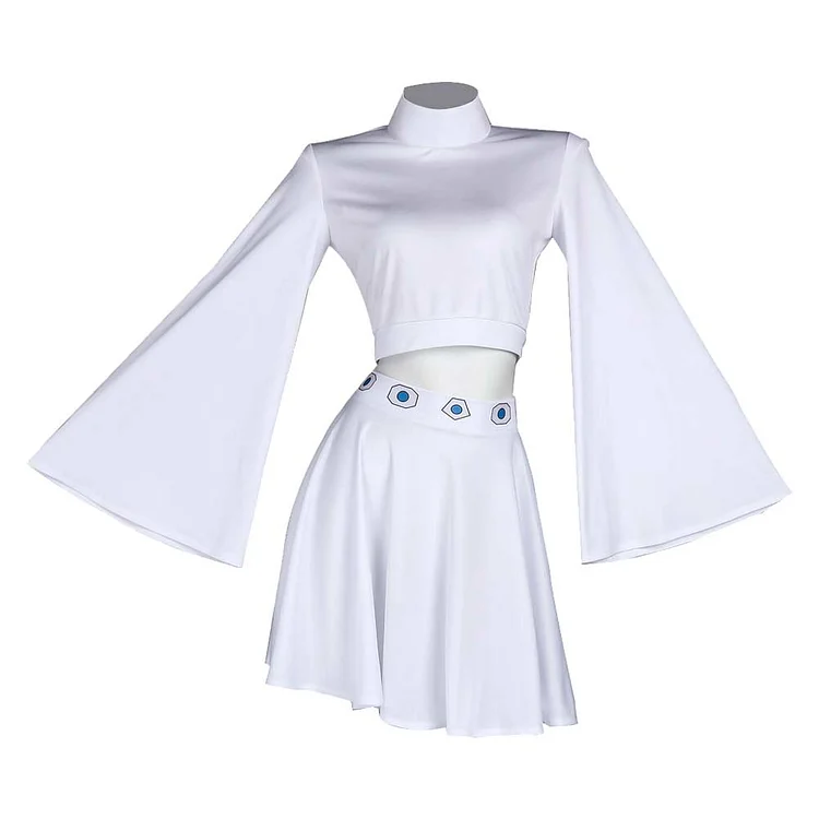 Leia Superheroine Dress Cosplay Costume Outfits Halloween Carnival Suit-Coshduk