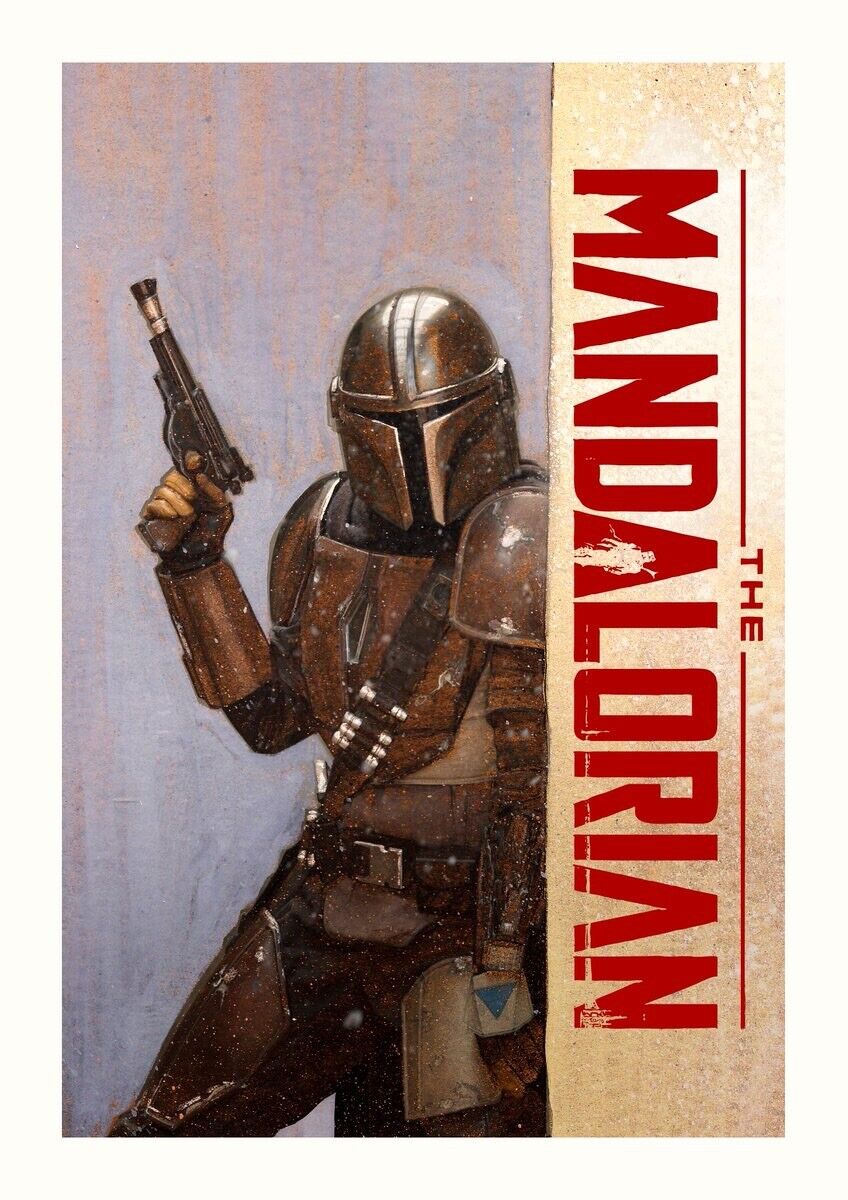 The Mandalorian Poster Print 11x17 DISNEY STAR WARS Pedro Pascal Photo Poster painting