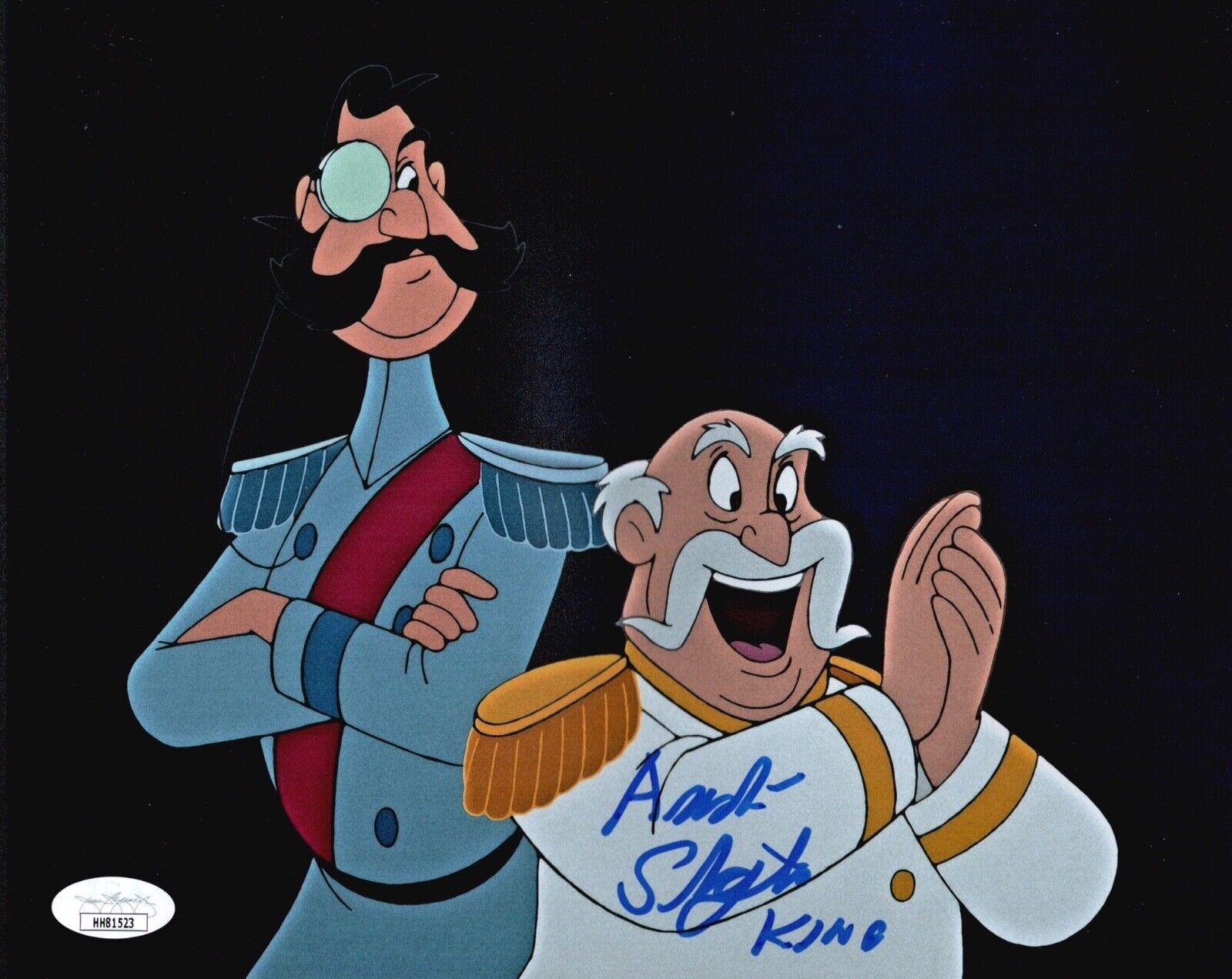 ANDRE STOJKA Signed 8x10 Photo Poster painting KING CINDERELLA Disney Autograph JSA COA Cert