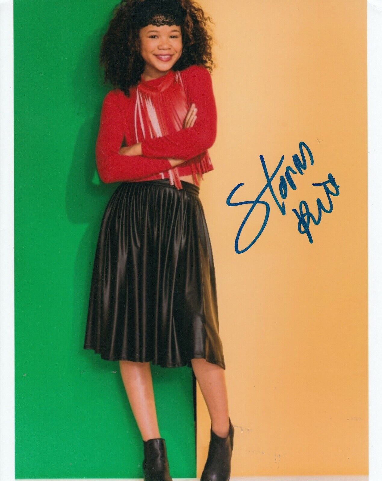 STORM REID signed (A WRINKLE IN TIME) Movie Star 8X10 Photo Poster painting *SLEIGHT* W/COA #2