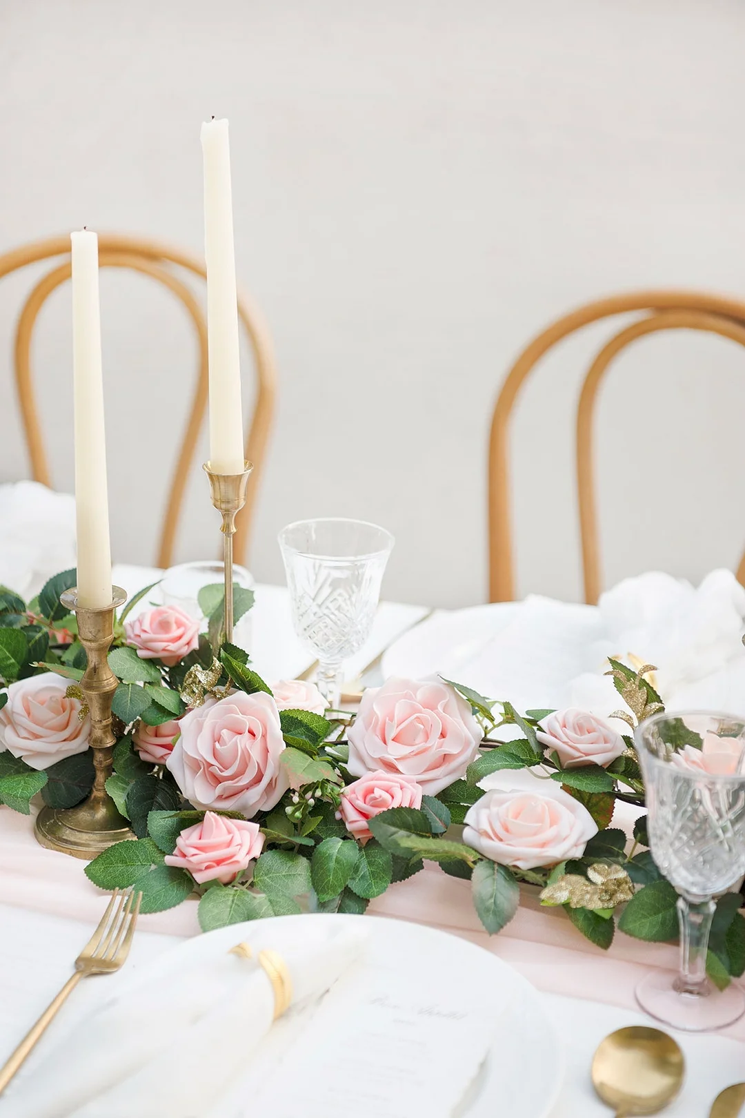 5ft Flower Garland in Blush & Cream