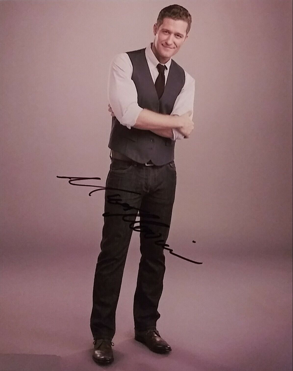 Matthew Morrison signed 8x10