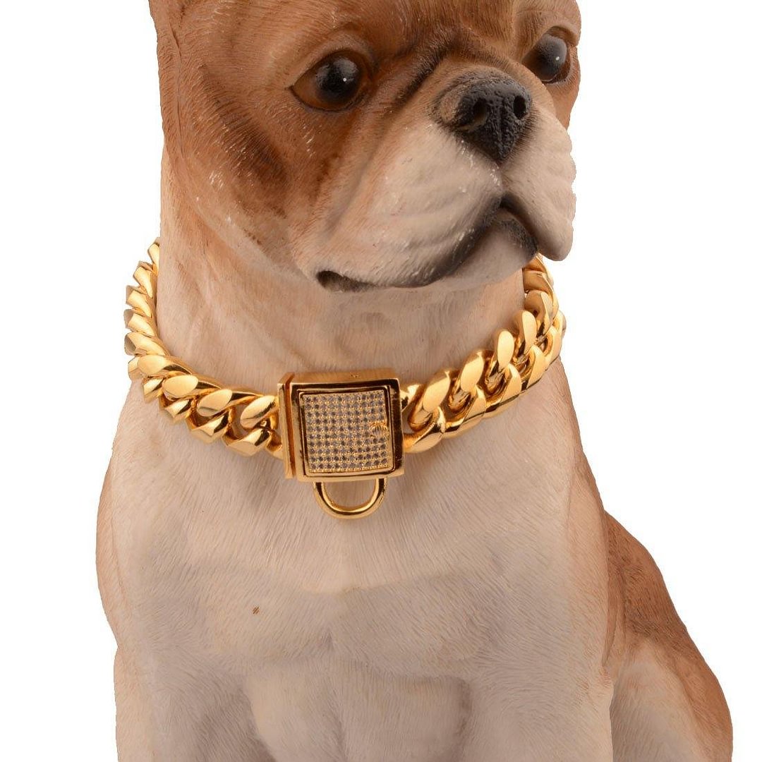 14mm Strong Metal Dog Chains Collars-VESSFUL