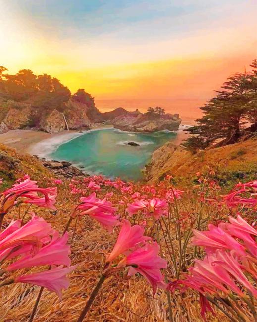 

Julia Pfeiffer Burns State Park California – Paint By Numbers - 40*50CM, 501 Original