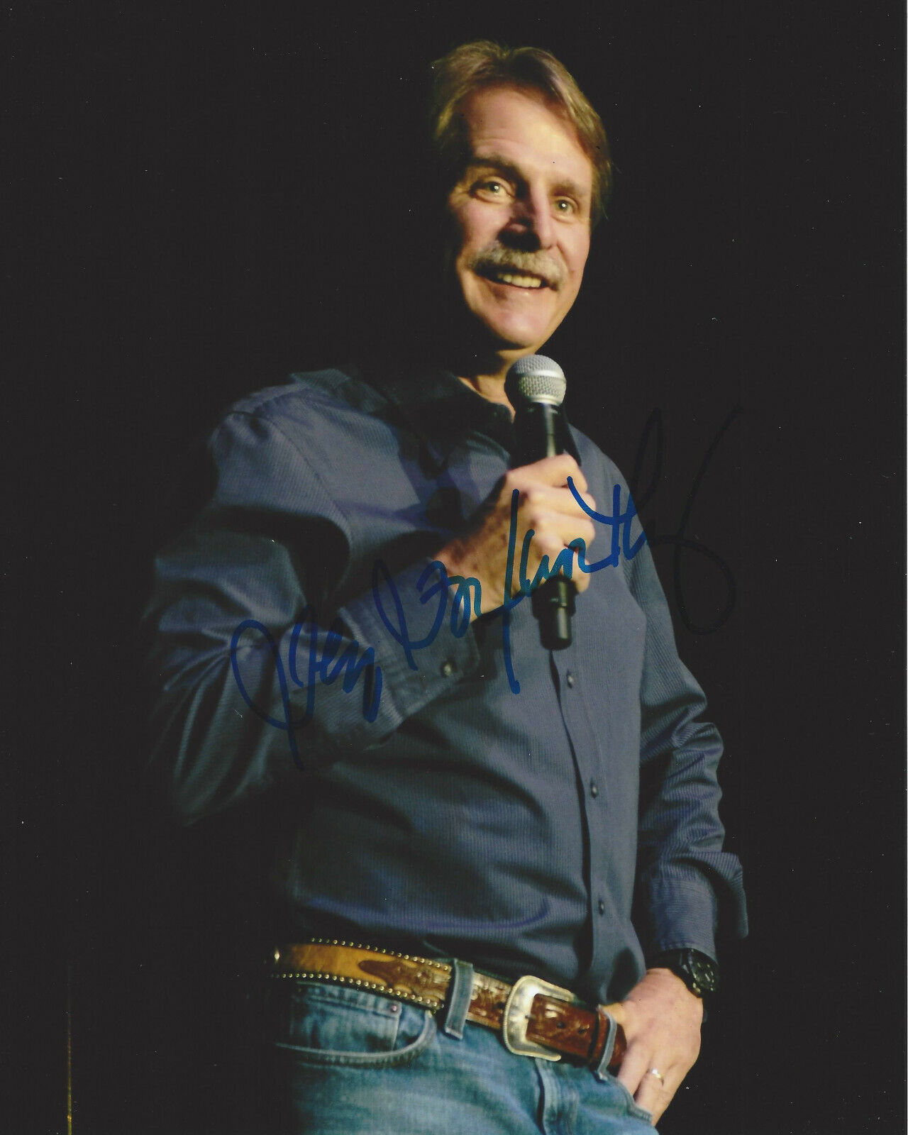 COMEDIAN JEFF FOXWORTHY SIGNED 8x10 Photo Poster painting F w/COA BLUE COLLAR COMEDY STAND UP