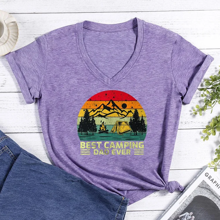 Camp Lover Outdoor V-neck T Shirt