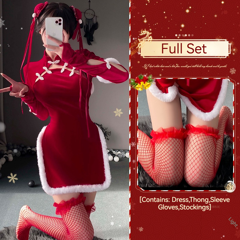 [Wetrose] In Stock Christmas Cosplay Costume Santa New Year Sexy Lingerie