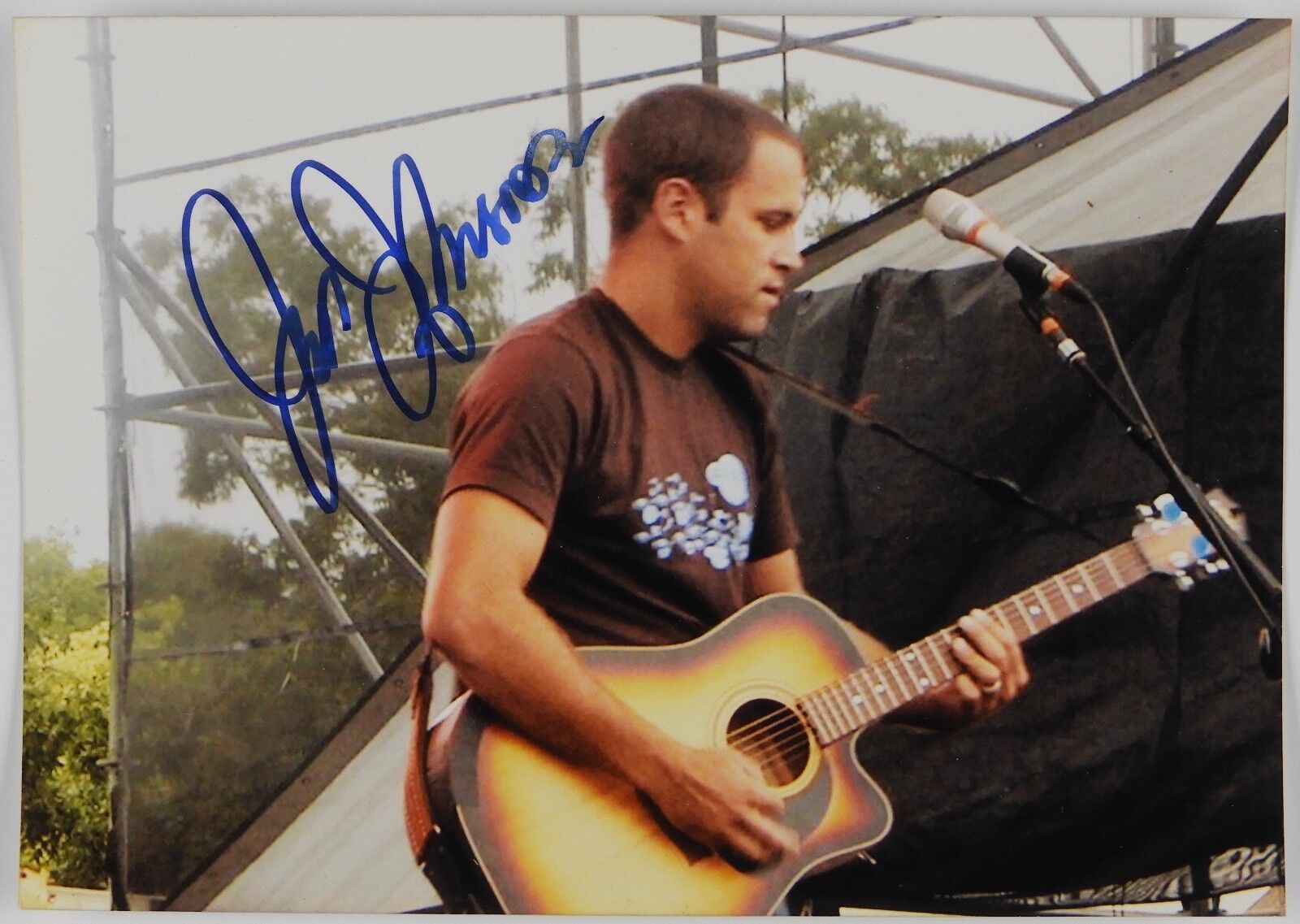 Jack Johnson Candid Photo Poster painting Autograph Signed Photo Poster painting JSA COA