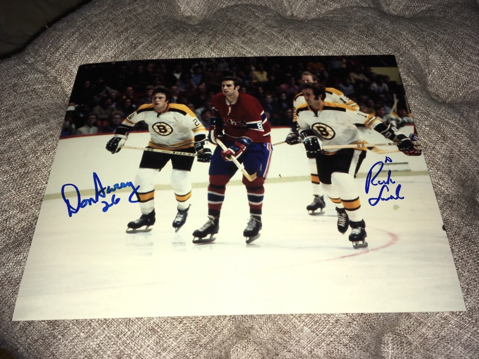 Don Awrey Rick Smith Boston Bruins Signed Photo Poster painting W/Our COA