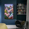 Rose Manor 5D Diamond Painting Rhinestone Full Round Drill for Room Decoration