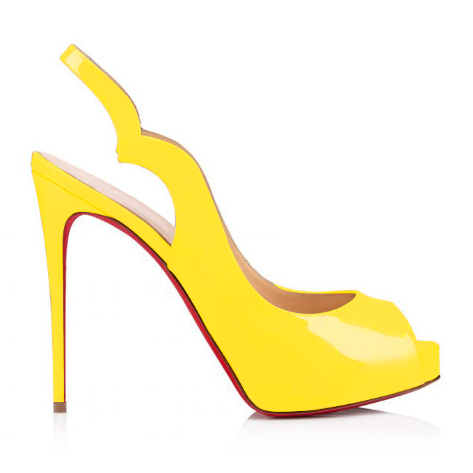 120mm Women's Hot Chick Sling Alta Heel Platform Peep Toe Party Wedding Red Bottoms Pumps-MERUMOTE