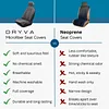 DryvaSeat - Premium Microfiber Towel Car Seat Cover - Waterproof & Sweatproof - Universal Fit, Machine Washable, Non-Slip - Seat Protector for Car, Truck, SUV, Van (Gray, 1 Pack)