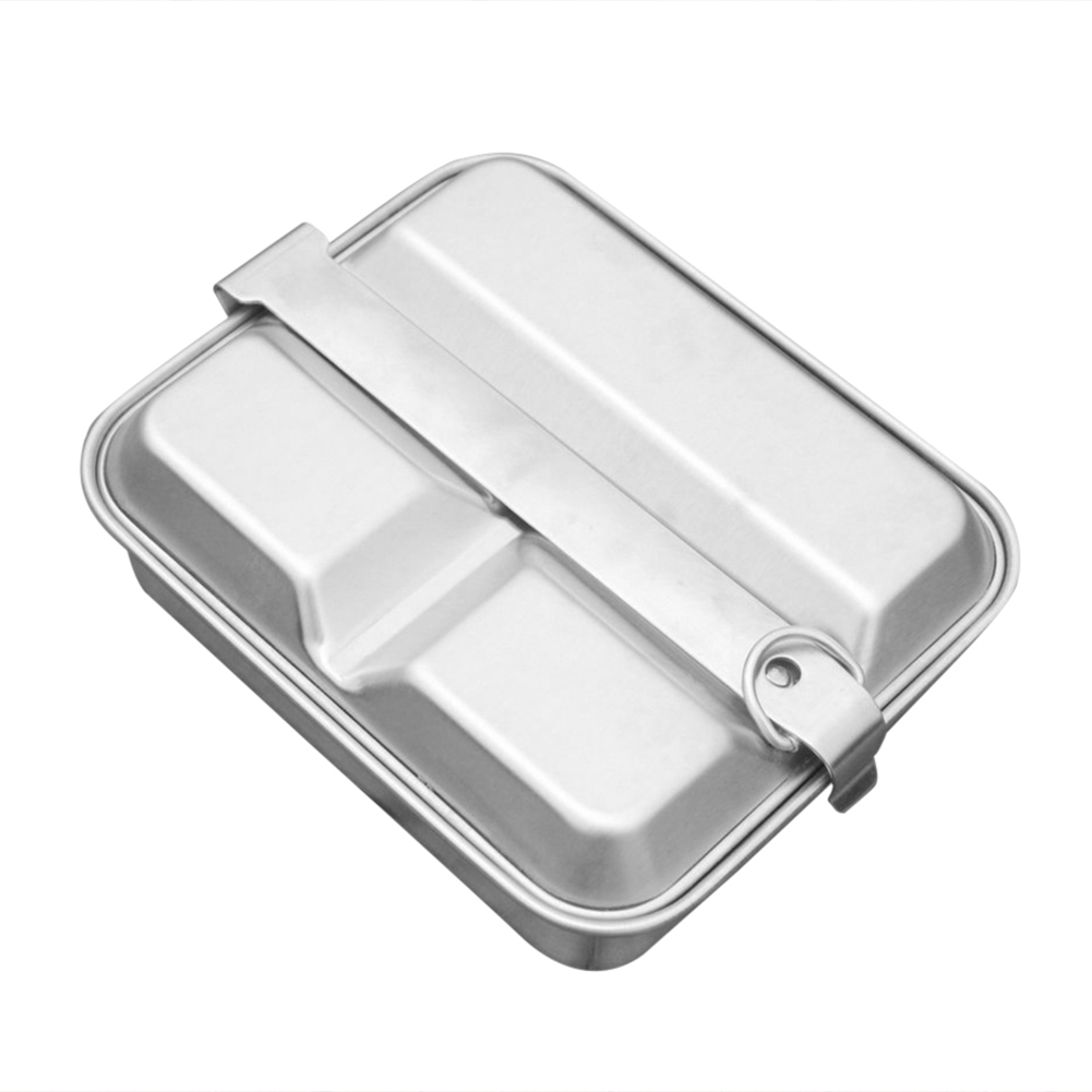 

Portable Camping Lunch Box Dining Outdoor Hiking Picnic Aluminum Food Pan, 501 Original